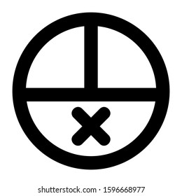 pie chart icon isolated sign symbol vector illustration - high quality black style vector icons
