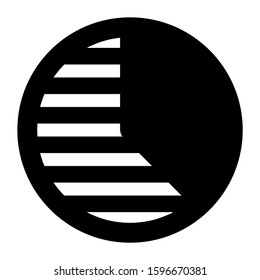pie chart icon isolated sign symbol vector illustration - high quality black style vector icons
