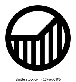 pie chart icon isolated sign symbol vector illustration - high quality black style vector icons

