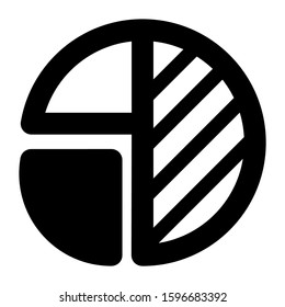 pie chart icon isolated sign symbol vector illustration - high quality black style vector icons
