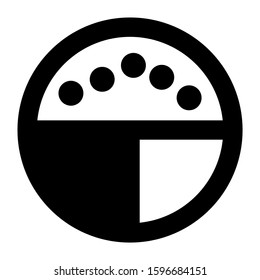 pie chart icon isolated sign symbol vector illustration - high quality black style vector icons
