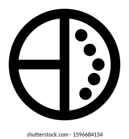 pie chart icon isolated sign symbol vector illustration - high quality black style vector icons
