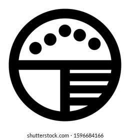pie chart icon isolated sign symbol vector illustration - high quality black style vector icons
