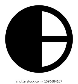 pie chart icon isolated sign symbol vector illustration - high quality black style vector icons
