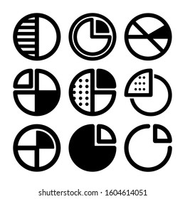 pie chart icon isolated sign symbol vector illustration - Collection of high quality black style vector icons
