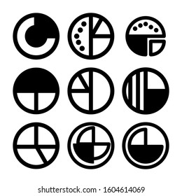 pie chart icon isolated sign symbol vector illustration - Collection of high quality black style vector icons
