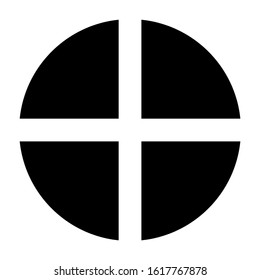 pie chart icon isolated sign symbol vector illustration - high quality black style vector icons
