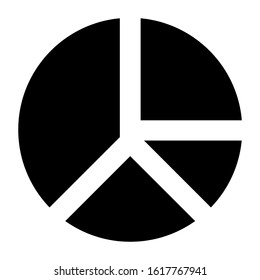 pie chart icon isolated sign symbol vector illustration - high quality black style vector icons
