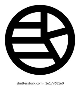 pie chart icon isolated sign symbol vector illustration - high quality black style vector icons
