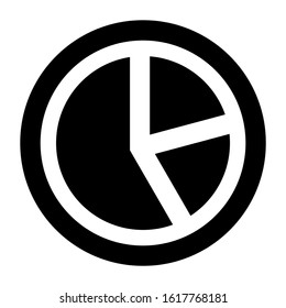 pie chart icon isolated sign symbol vector illustration - high quality black style vector icons
