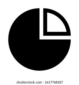 pie chart icon isolated sign symbol vector illustration - high quality black style vector icons
