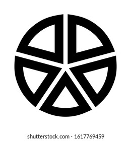 pie chart icon isolated sign symbol vector illustration - high quality black style vector icons
