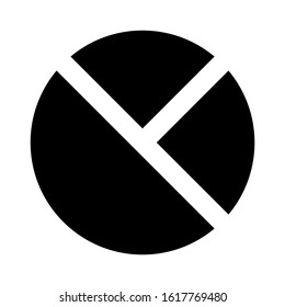 pie chart icon isolated sign symbol vector illustration - high quality black style vector icons
