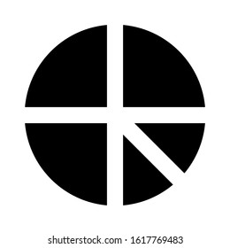 pie chart icon isolated sign symbol vector illustration - high quality black style vector icons
