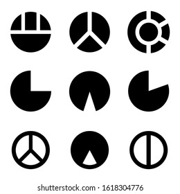 pie chart icon isolated sign symbol vector illustration - Collection of high quality black style vector icons
