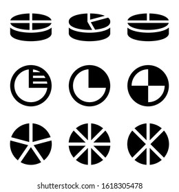 pie chart icon isolated sign symbol vector illustration - Collection of high quality black style vector icons
