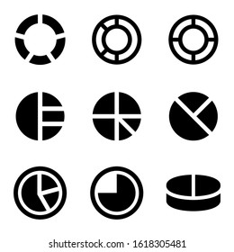 pie chart icon isolated sign symbol vector illustration - Collection of high quality black style vector icons
