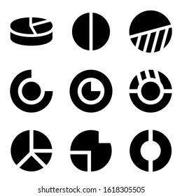 pie chart icon isolated sign symbol vector illustration - Collection of high quality black style vector icons
