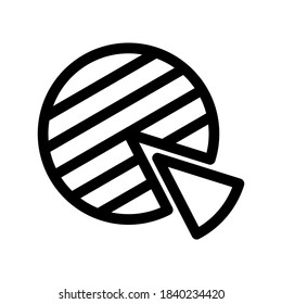 pie chart icon or logo isolated sign symbol vector illustration - high quality black style vector icons

