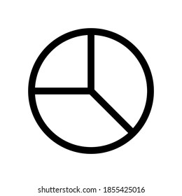 pie chart icon or logo isolated sign symbol vector illustration - high quality black style vector icons
