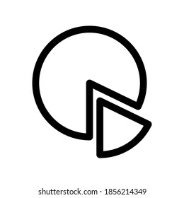 pie chart icon or logo isolated sign symbol vector illustration - high quality black style vector icons
