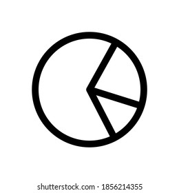 pie chart icon or logo isolated sign symbol vector illustration - high quality black style vector icons
