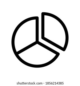 pie chart icon or logo isolated sign symbol vector illustration - high quality black style vector icons
