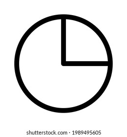 pie chart icon or logo isolated sign symbol vector illustration - high quality black style vector icons
