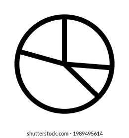 pie chart icon or logo isolated sign symbol vector illustration - high quality black style vector icons
