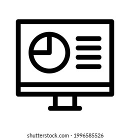 pie chart icon or logo isolated sign symbol vector illustration - high quality black style vector icons
