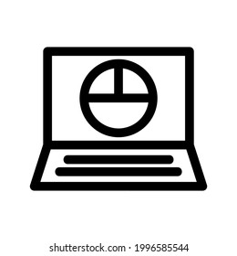 icono de gráfico circular o logotipo símbolo de signo aislado ilustración vectorial - iconos vectoriales de estilo negro de alta calidad
