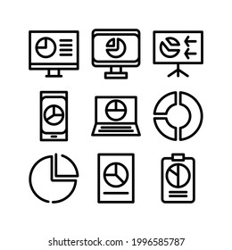 pie chart icon or logo isolated sign symbol vector illustration - Collection of high quality black style vector icons
