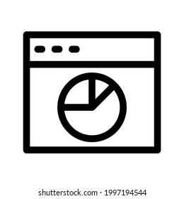 pie chart icon or logo isolated sign symbol vector illustration - high quality black style vector icons
