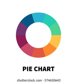 Pie Chart Icon Logo Modern Flat Stock Vector (Royalty Free) 574650643 ...