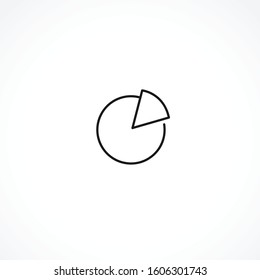 pie chart icon on white background. pie chart icon on white background. pie chart icon on white background. 