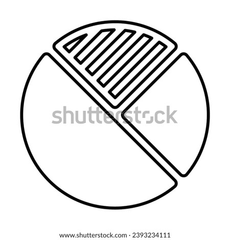 Pie Chart Icon In Outline Style