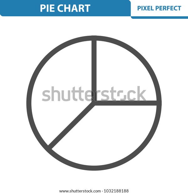 Pie Chart Icon Professional Pixel Perfect Stock Vector Royalty Free 1032188188