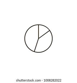 pie chart icon. sign design