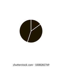 pie chart icon. sign design