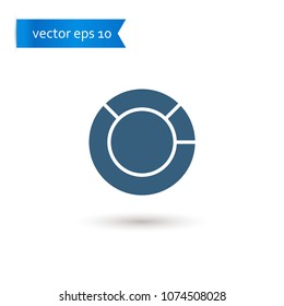 pie chart. pie chart icon. sign design. Vector EPS 10.