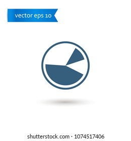 pie chart. pie chart icon. sign design. Vector EPS 10.