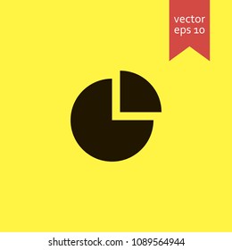 pie chart. pie chart icon. sign design. Vector EPS 10.