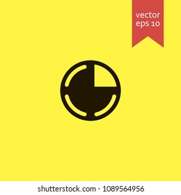 pie chart. pie chart icon. sign design. Vector EPS 10.