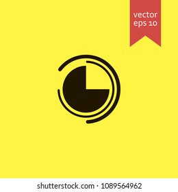 pie chart. pie chart icon. sign design. Vector EPS 10.