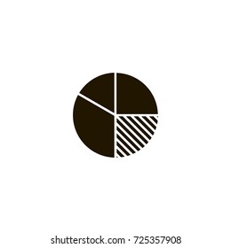 pie chart icon. sign design