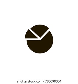 pie chart icon. sign design