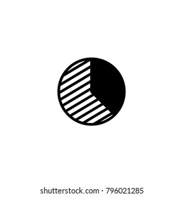 pie chart icon. sign design