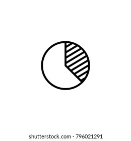 pie chart icon. sign design