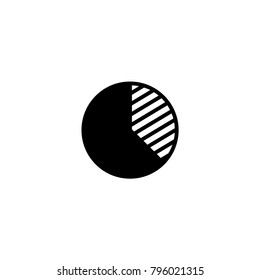 pie chart icon. sign design