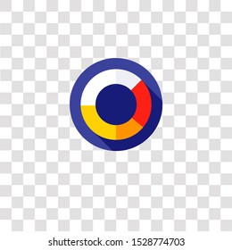 pie chart icon sign and symbol. pie chart color icon for website design and mobile app development. Simple Element from human resources collection for mobile concept and web apps icon.